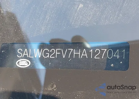 2017 Land Rover Range Rover Sport 3.0L V6 Supercharged Se z USA, uszkodzony, nr VIN SALWG2FV7HA127041